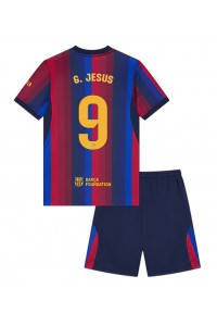 Barcelona Gabriel Jesus #9 Jalkapallovaatteet Lasten Kotipeliasu 2026-27 Lyhythihainen (+ Lyhyet housut)